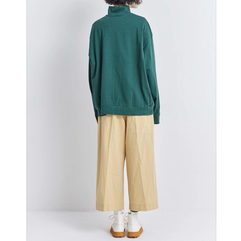 Veritecoeur made in Japan high neck long sleeve tee (green) - Picture 3 of 10